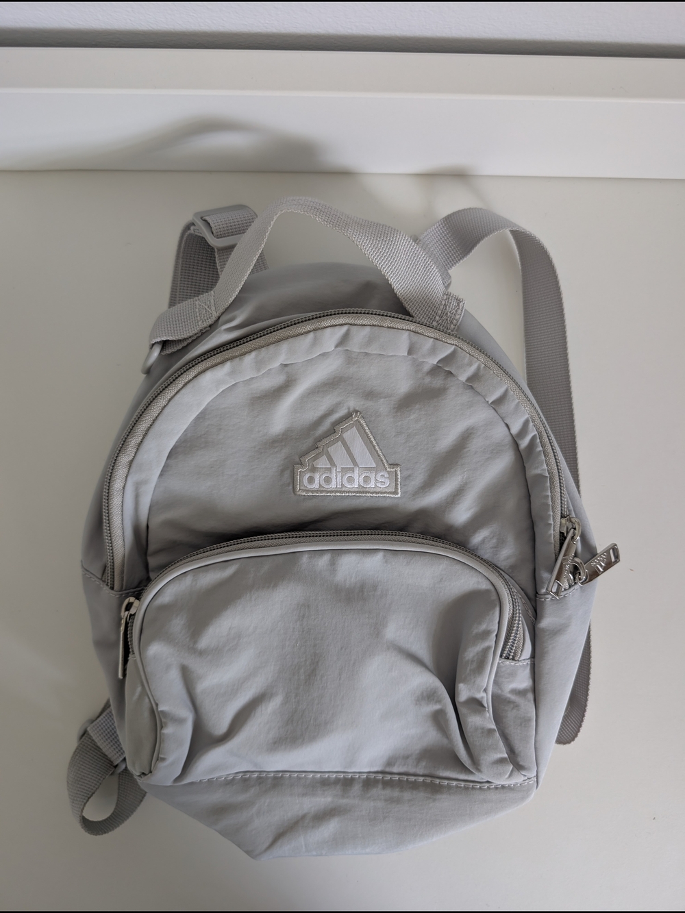 adidas Light Gray Mini Backpack